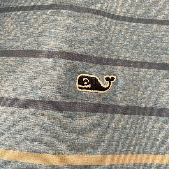 Vineyard Vines Pinecrest Stripe Sankaty Performance Polo Size M in Blue - Picture 7 of 8